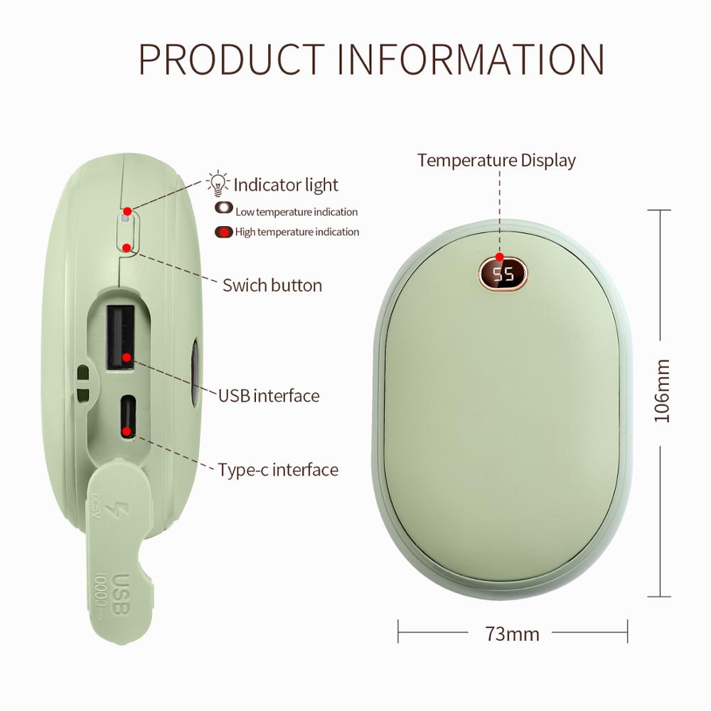 SMARTDEVIL Mini Hand Wärmer USB Ladung Tasche 5V 1A Telefon Energie Bank Lange-Lebensdauer Tragbaren Winter Körper Handliche wärmer Hand Heizung