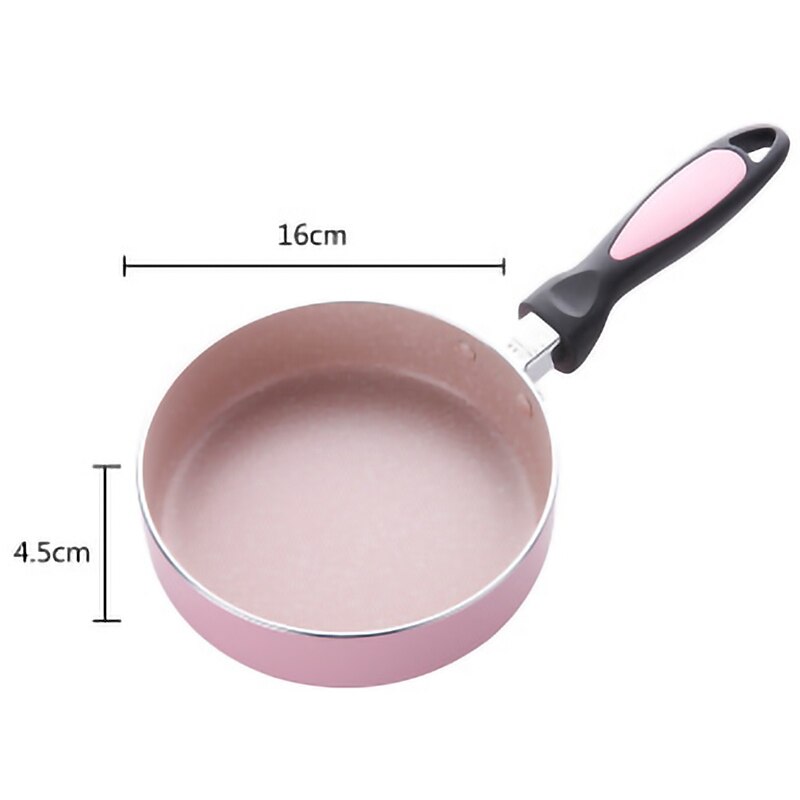 16 Cm Nicht-Stock Pfanne Nicht-Stock Kochgeschirr Bratpfanne Topf Kleine Gebratene Eier Topf Allgemeine Verwendung für Gas und Induktion Herde