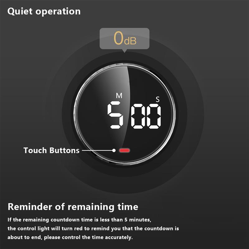 Manual Kitchen Timer Digital Timer Countdown Alarm Clock Study Stopwatch Mechanical Cooking Timer Cooking Shower