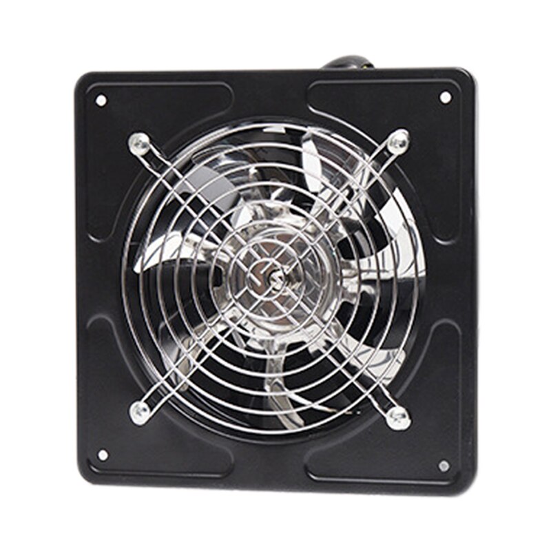 220v ventilator udsugning vægmonteret 6 tommer udstødningsventilator støjsvag hjemmebadeværelse køkken garage ventilationsventilation sort: Default Title
