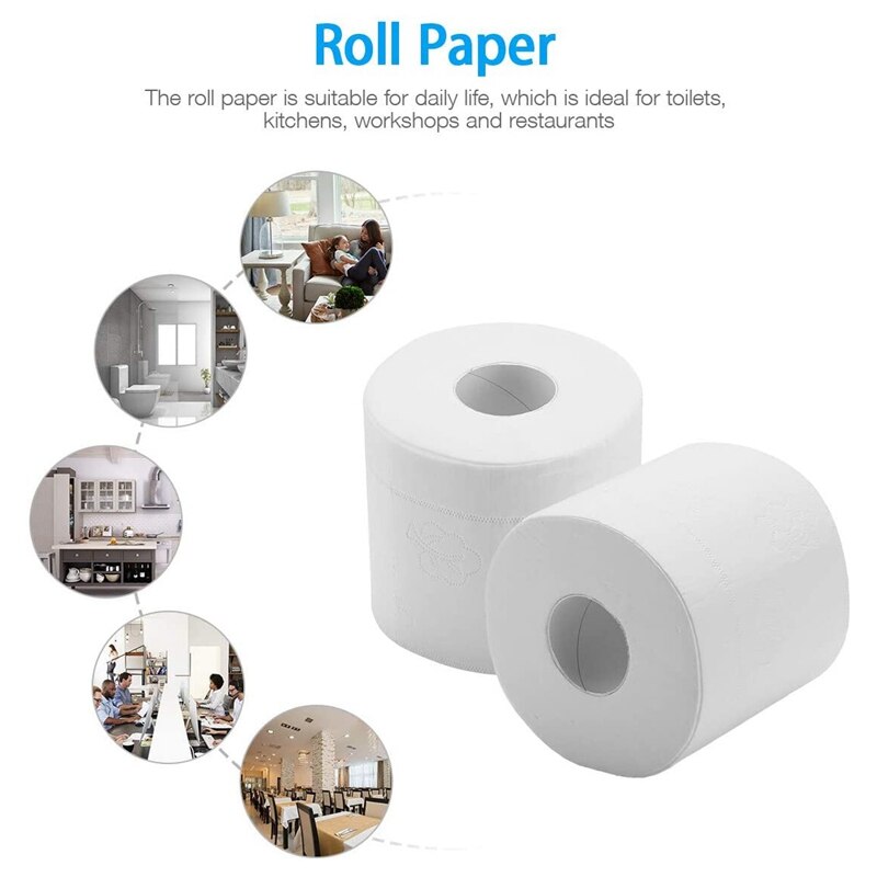 18 rollen Natürliche Haushalts Wc Papier, Super Weiche Papier Handtücher, 3 Ply Hand Bad Tissue Haut-Freundliche