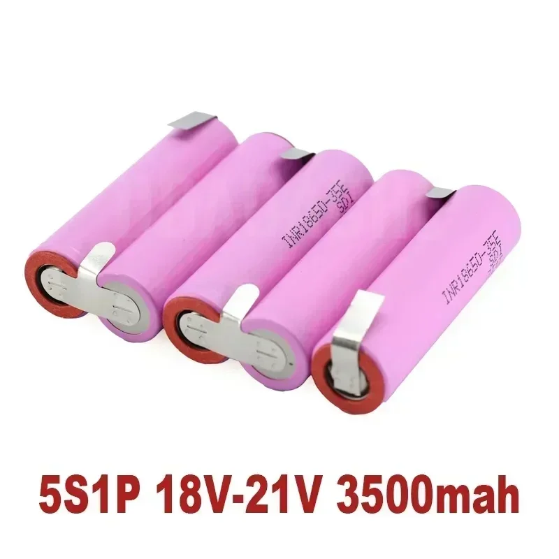 18650 battery20A 35E 3500mAh-6000mAh 3S 4S 5S 6S 8S 7.4V 12.6V 14.8V 18V 25.2V 29.6V For Screwdriver batteries weld battery pack: Red