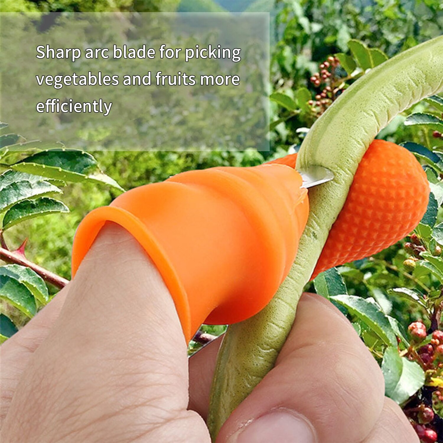 Dito di Gomma del silicone pollice taglierina Separato Culla per la Raccolta di verzura Fragole Uva Raccolta Dispositivo per il Giardino di Raccolta