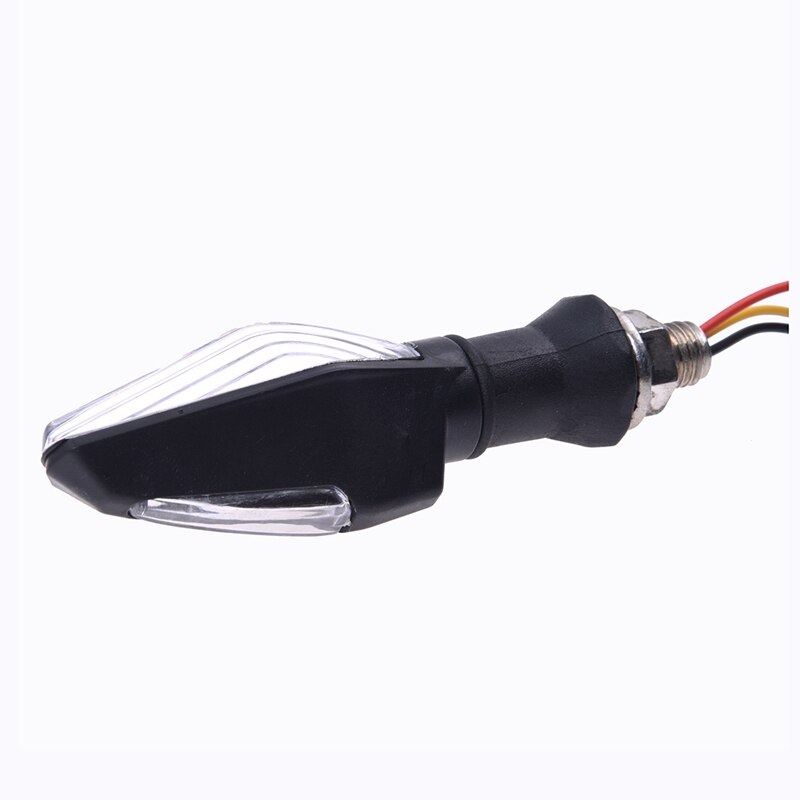 2 stk lyspile motorcykel 12 led smd 3528 dc 12v blinklys - gul & blå