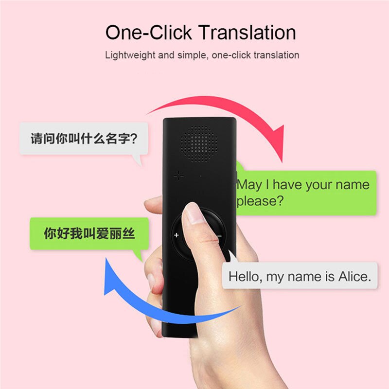 Portable Mini Intelligent Voice Translator 40 Language Translator Bluetooth Wireless Two-way Real-time Voice For Travel Business