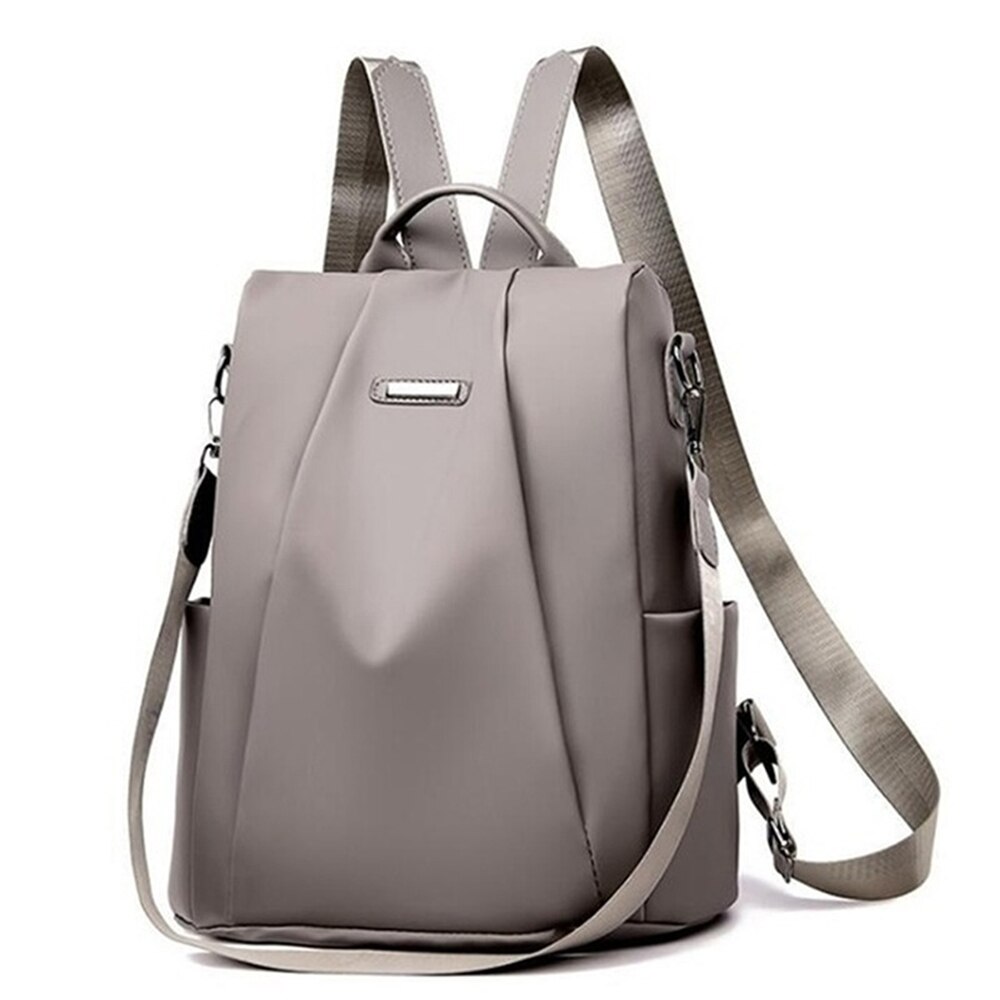 Female Backpack Mochila Feminina Multifunction Girls Leather School Brand Women Shoulder Bag Sac A Dos Travel Back Pack: Gray 06