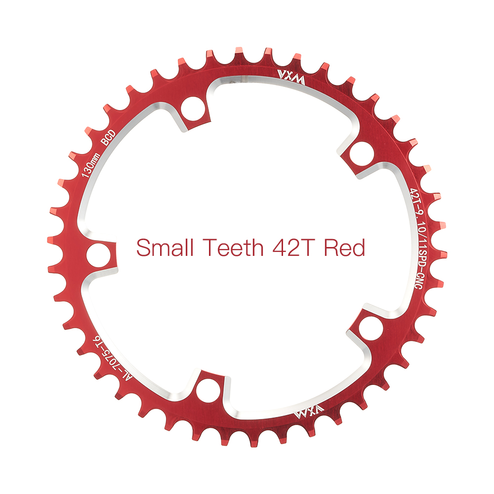 Plato de bicicleta de carretera VXM 130BCD redondo 38T 40T 42T 44T 46 48 50 52 54 56T 58T rueda de cadena ancha estrecha para bicicleta Shimano 5700 6700: Multicolor