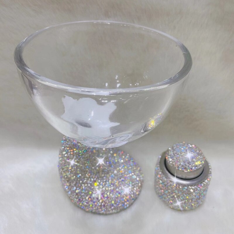 Champagne Glas Stopper Sets Diamond Shiny Crystal Cup Bruiloft Bar Cocktail Wijn Partij Drinkware Mokken: WHITE