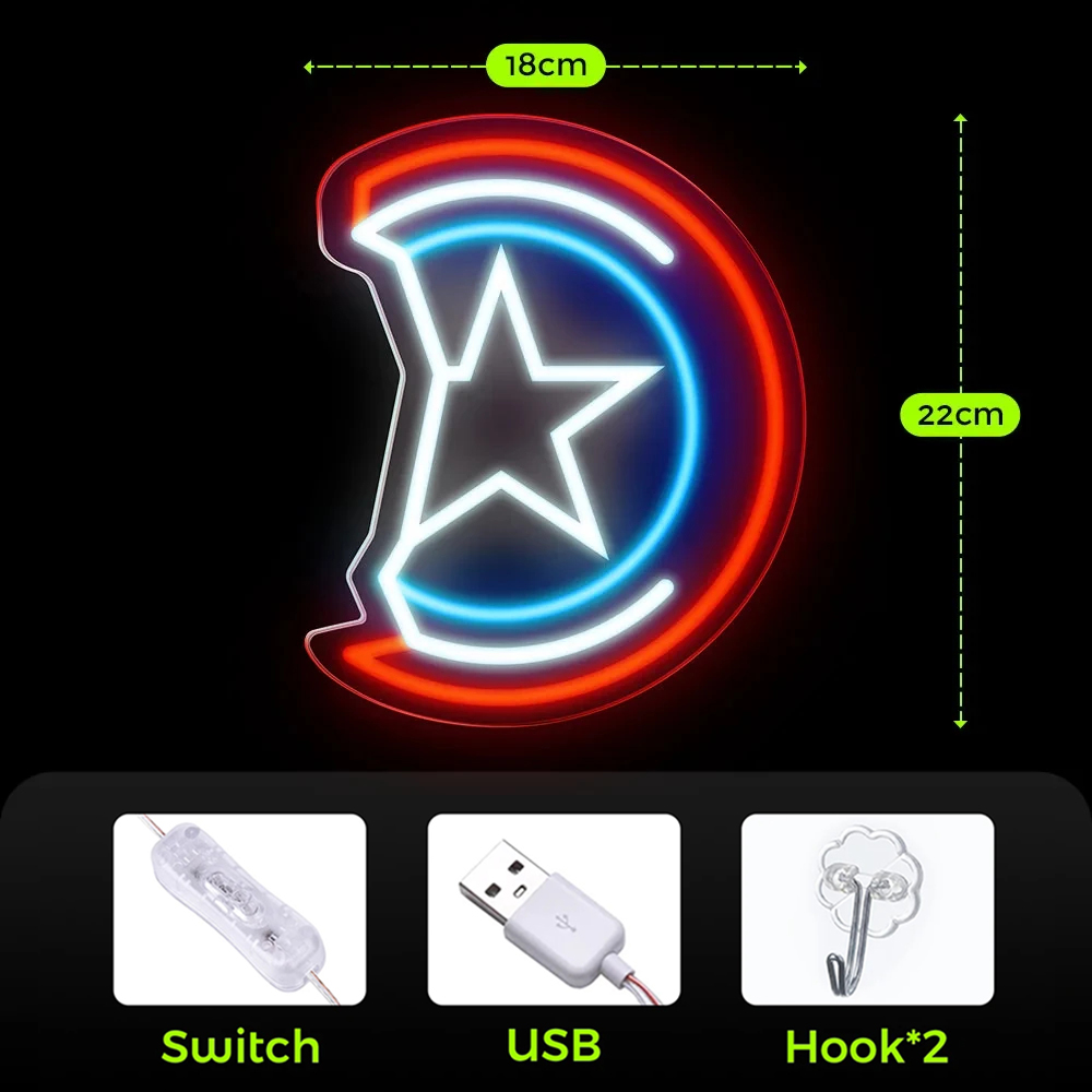 LED Neon- Zeichen Zimmer Dekor Neon- Zeichen Für Zauberstab Dekoration Schlafzimmer LED Für freundlicher Nachtlicht Geburtstag Halloween Dekoration