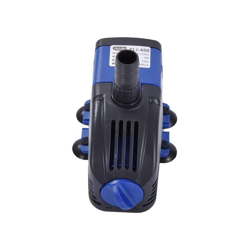 YLJ-600 220 V 600L / h 6 W Submersible Water Pump Aquarium Fountain Aquarium Fish Tank Energy Saving stainless steel shaft
