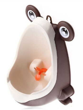 Baby potträning pojkar stående potta toalett tränare groda väggmonterade urinaler toalett barn stå vertikal urinal kissa potta: G