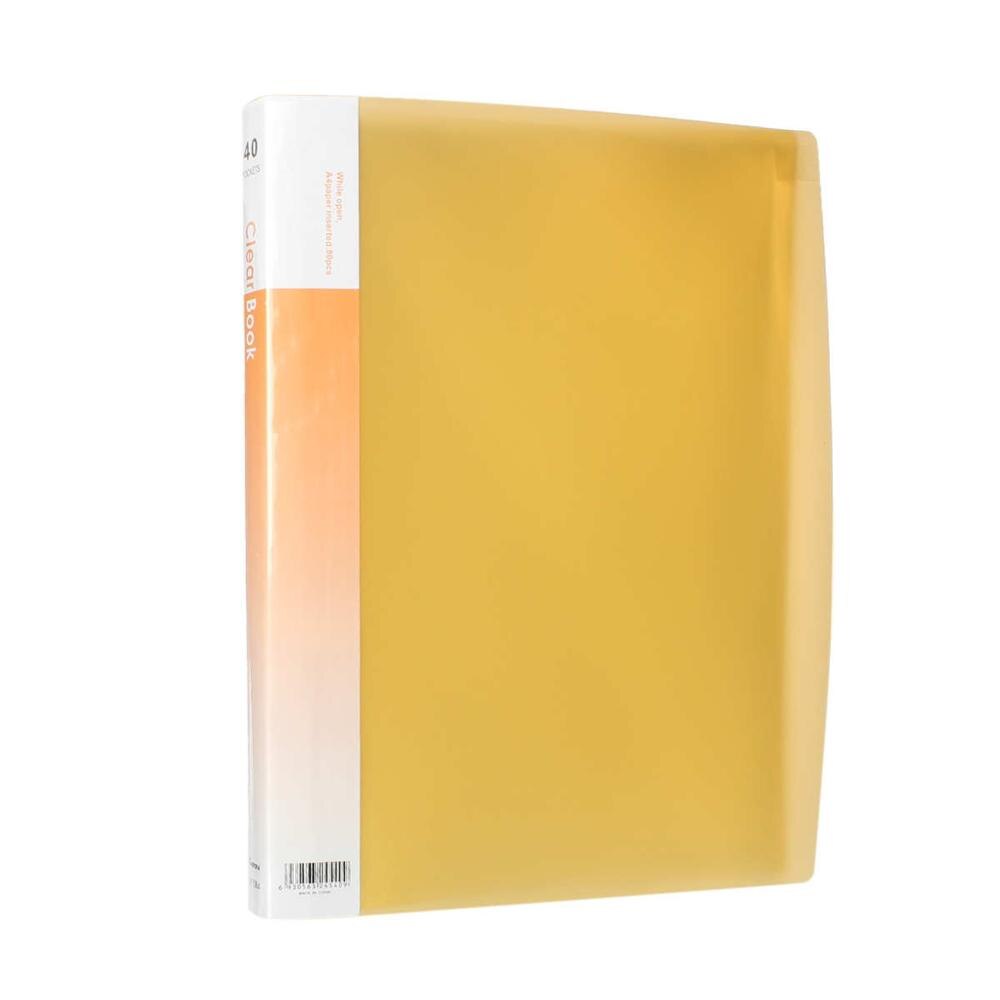 PVC clair livre A4 papier fichier dossier 30 poche présentation Document Rectangle bleu clair jaune violet couleurs, 1 PC: 2