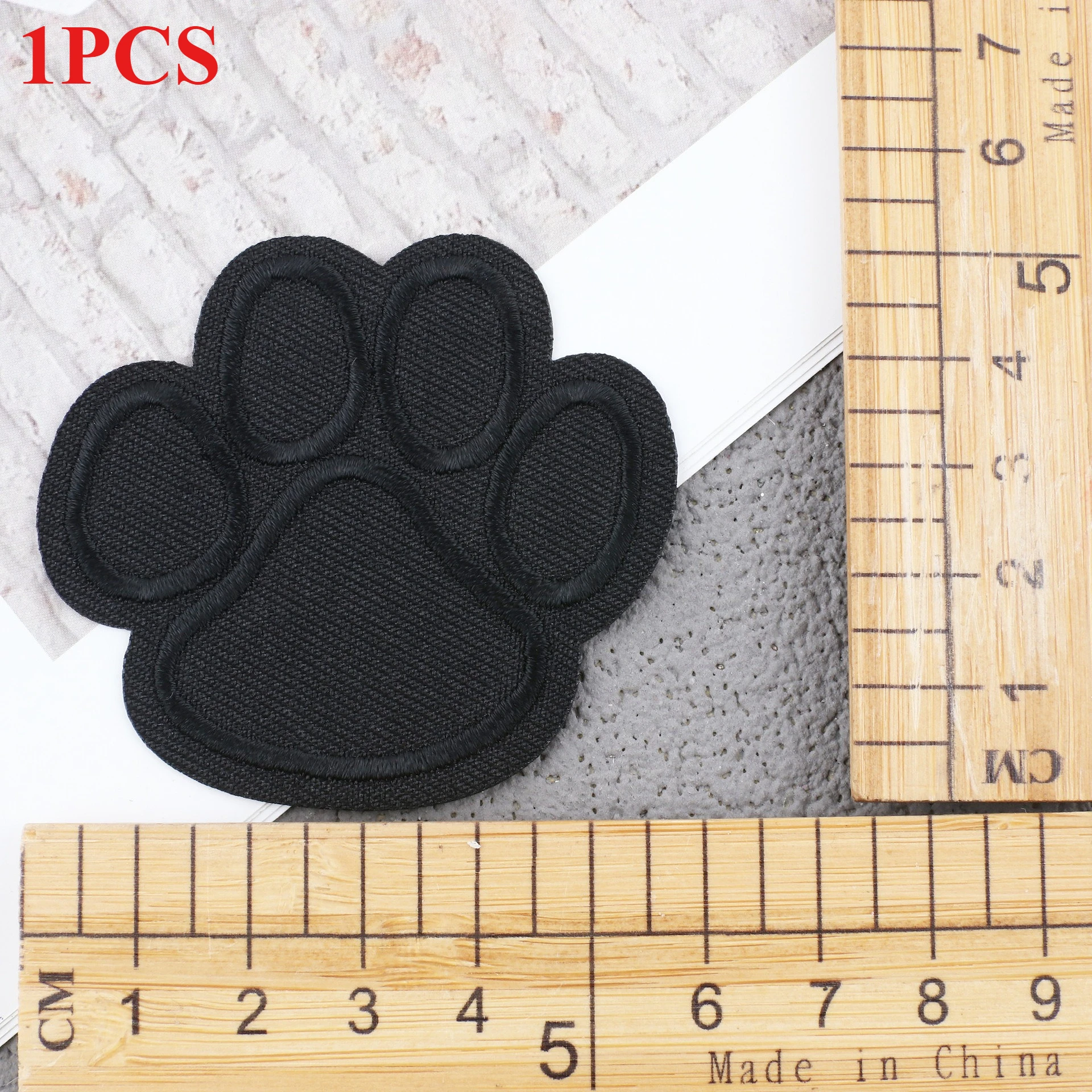 Parche adhesivo de sarga negra, bordado por ordenador, capítulo, niño, planchado de diamantes, pentagrama, bordado, pegatina de tela: Zinc envejecido