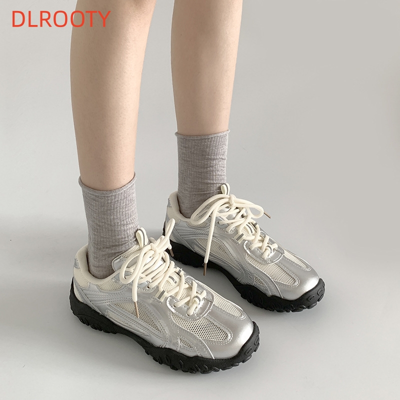 Scarpe da trekking stringate da Tennis Sneakers Comfort incrociato scarpe basse Casual scarpe sportive da donna di alta qualità Sneakers femminili