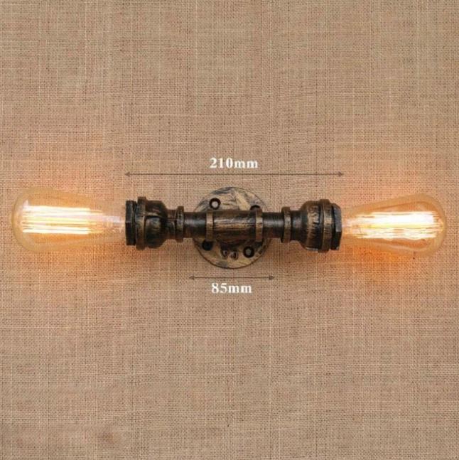 retro Industrie Zauberstab Lampe Jahrgang eisen rost Wasser rohr Lampen E27 Dachgeschoss Licht Überzogene Innen Beleuchtung Hause schlafzimmer Restaurant Deko: K