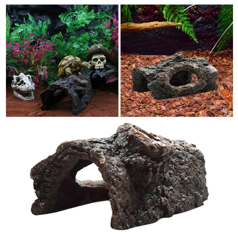 Reptielenlandschapsdecoratie aquarium harsambacht reptielen schuilplaats voor spin schorpioen hagedis: Default Title