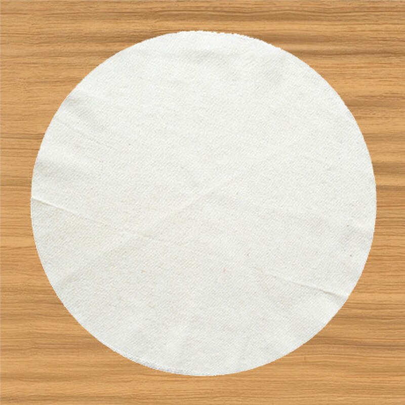 Paño de algodón redondo para vaporera, almohadilla de gasa reutilizable, repostería de tela pura Natural, Jiaozi Baozi, estante para vapores de masa hervida, 50cm