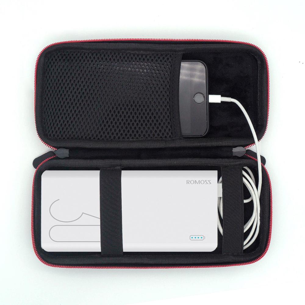 EVA Harde Draagbare Carrying Storage Bag Box Case Voor Romoss Sense 8/8 + Mobiele Power Cover voor Romoss sense 8 Case