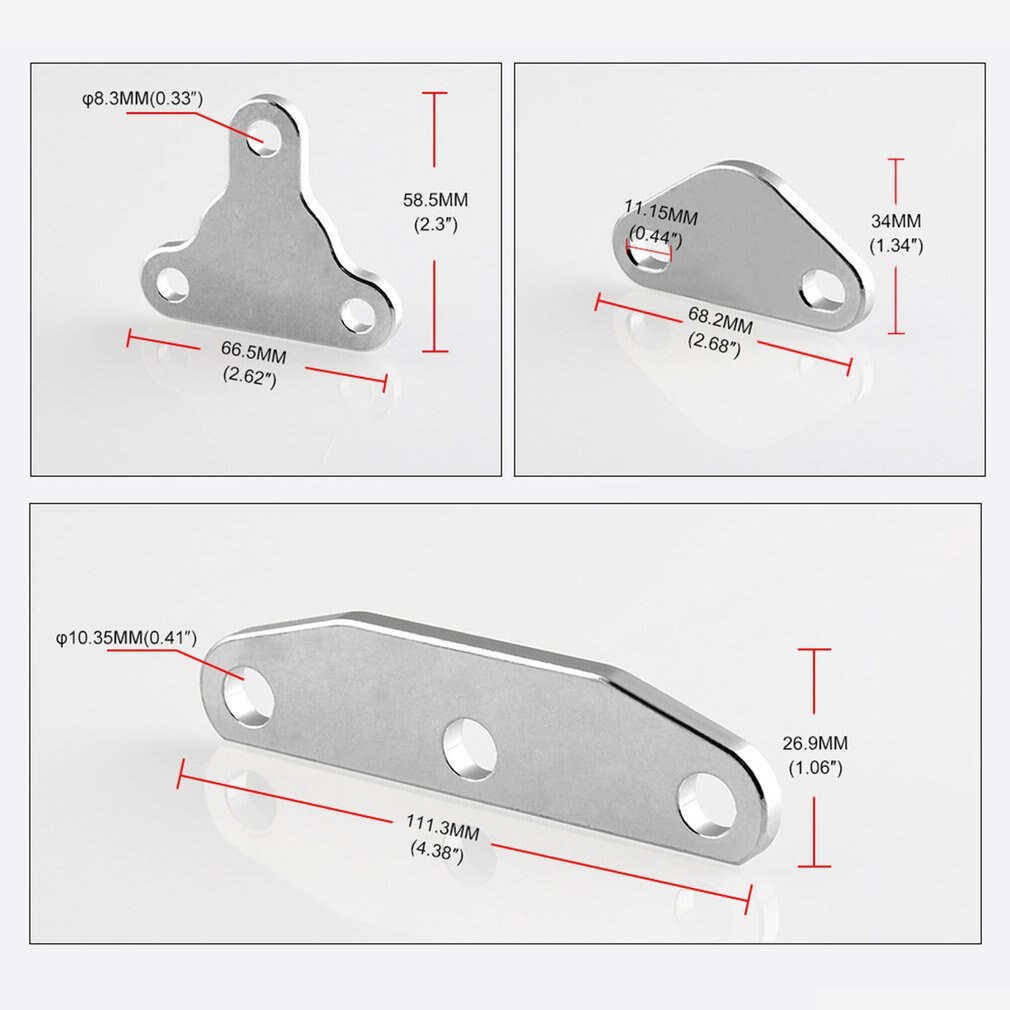 For EGR Smog Delete Exhaust Intake Block Off Plate Kit aluminum alloy For Toyota 20R 22R 22RE & 22RET Engine Accessories 1 Set