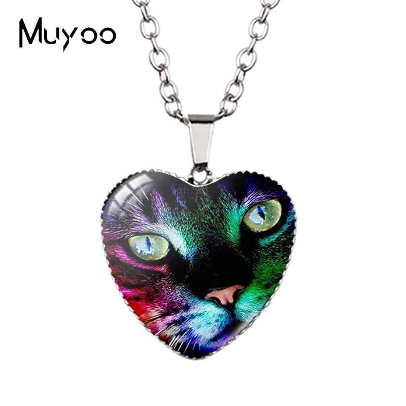Landscape Animal Swans Butterflies Peacock Oil Painting Handcraft Heart Jewelry Pendant Necklace HZ3: Antique Gold Plated