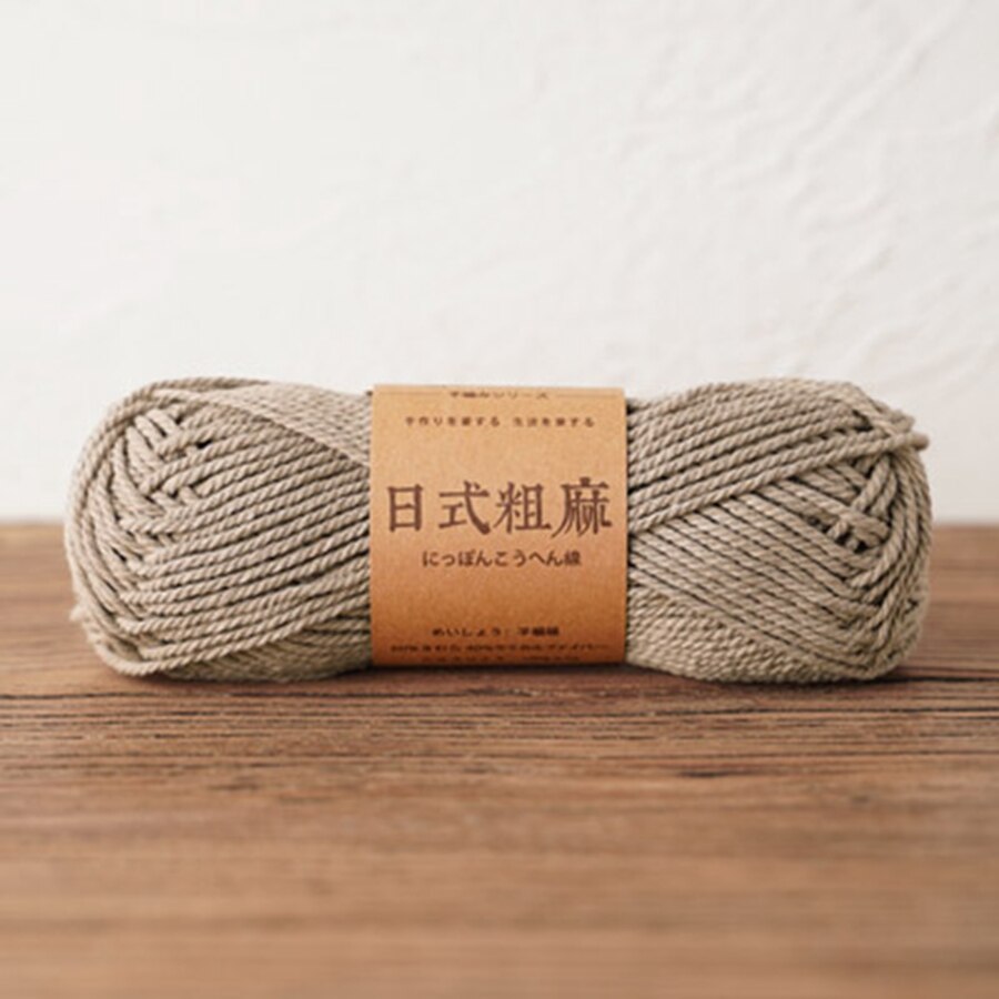Hilo de algodón grueso de estilo japonés respetuoso con el medio ambiente, 50g, antipelusas, alta tenacidad para ganchillo a mano, bolso, sombrero: 019