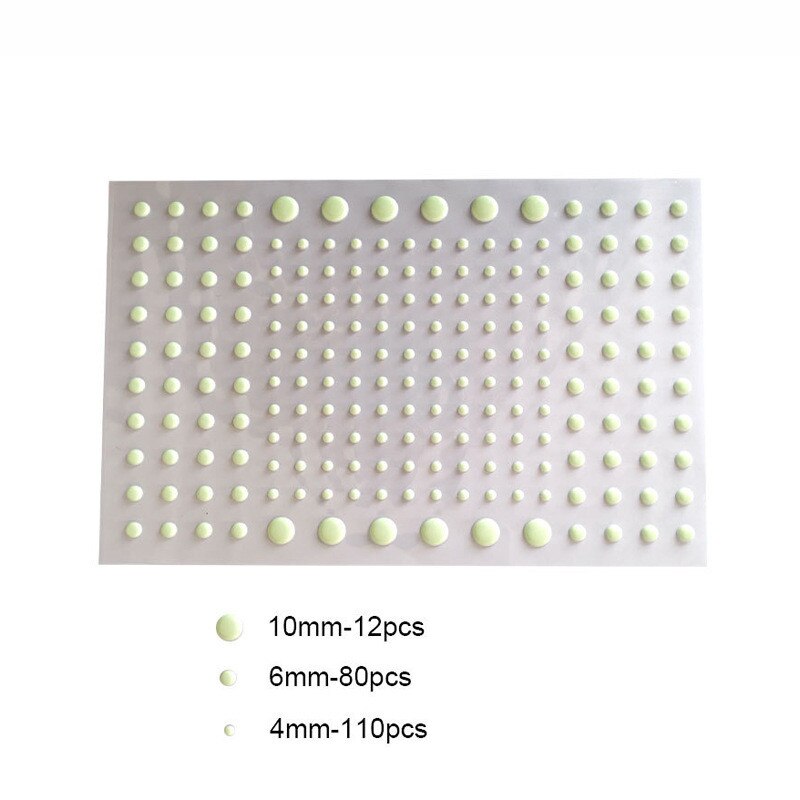QUARKZMAN Autocollants Points Brillants Phosphorescents - 407 Points 3 Tailles Pour Plafond Et Mur