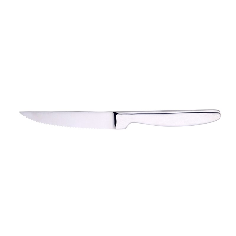 Køber stjerne knive i rustfrit stål 304 regnbuefarvet bestik skarpt bøfkniv sæt til middag 4- dele 8.6- tommer spisestel: Sølv 2-4 stk