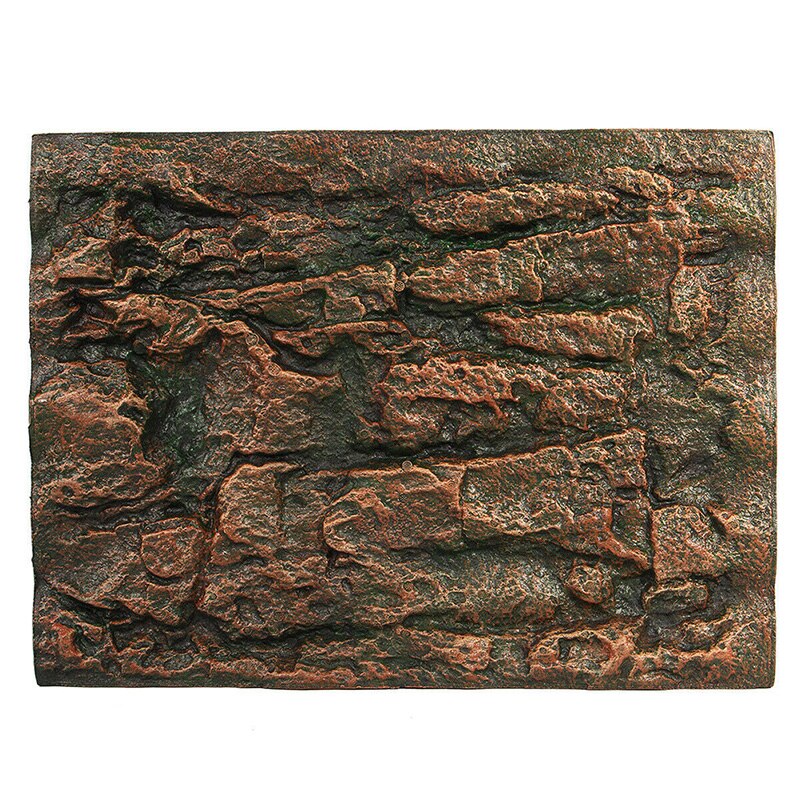 1 st akvarium bakgrund vägg 3d reptil terrarium vivarium akvarium skum sten sten 60 x 45 x 3cm