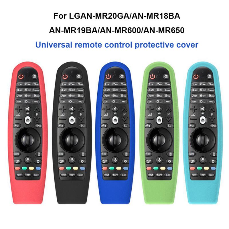 For LG Smart TV AN-MR600 AN-MR650 AN-MR18BA MR19BA MR20GA Remote Control Silicone Protective Covers with Lanyard