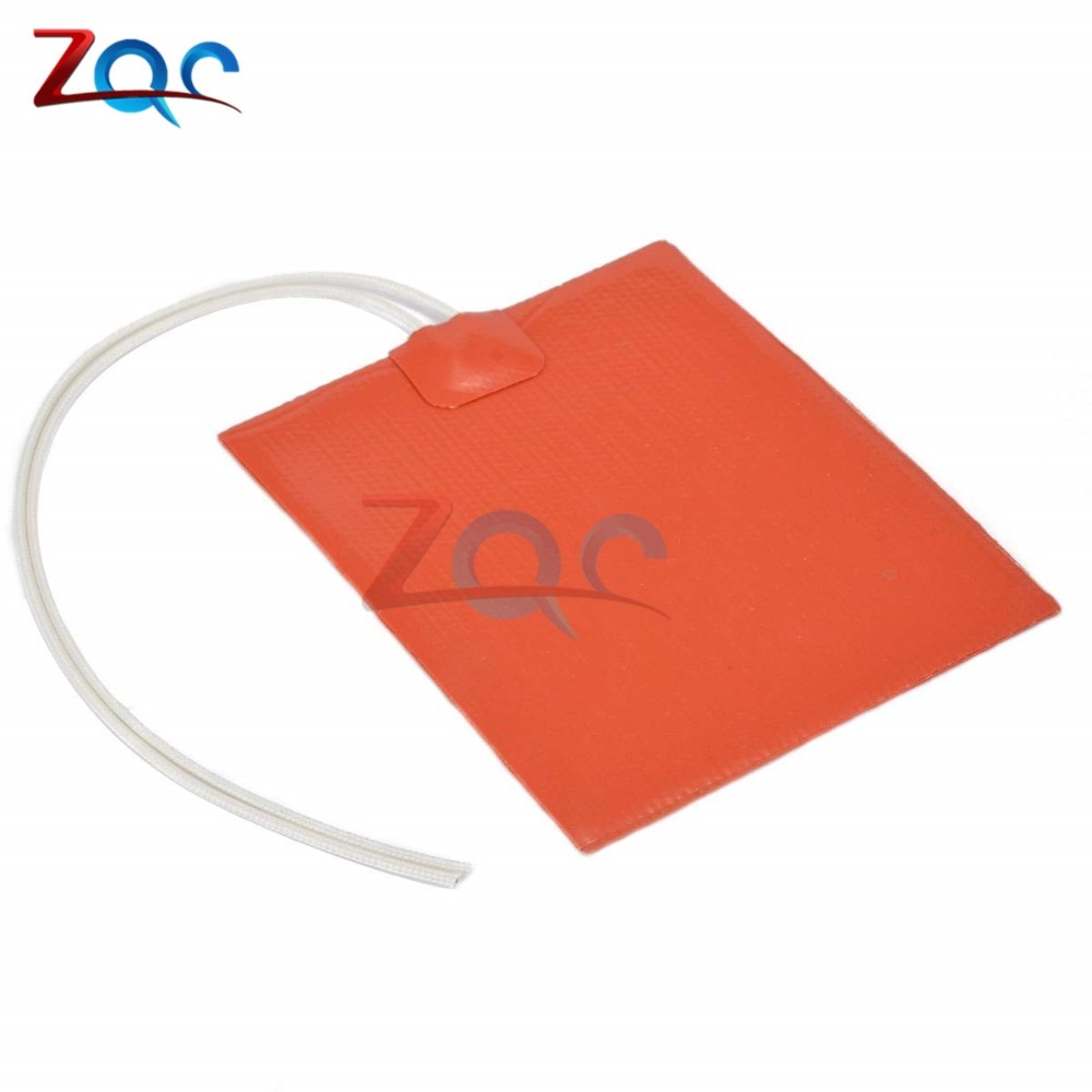 DC 12V 12W Silikon Gummi Heizung Panel Konstante Temperatur Heizung Panel Platte 100*120mm Für Heizung werkzeug