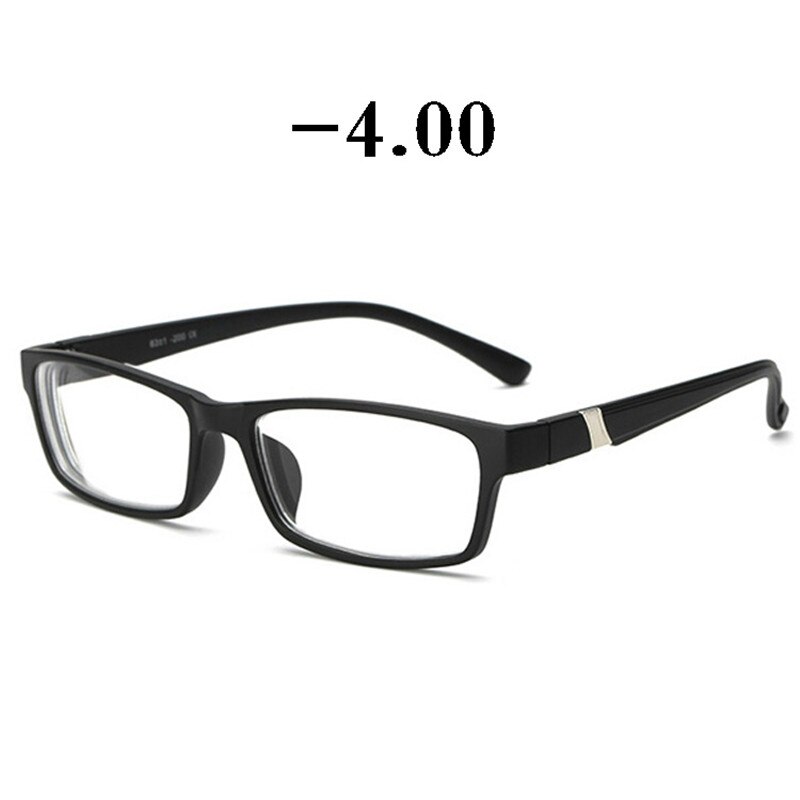 iboode Anti Blue-ray Myopic Glasses Myopia Eyeglasses Women Men Short Sight Eyewear -1.0 -1.5 -2.0 -2.5 -3.0 -3.5 -4.0: Black -4.00