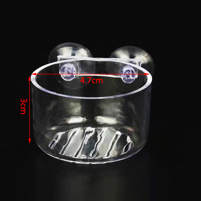 Alimentador automático de plástico con ventosa para acuario, alimentación de gusano rojo, cono de tanque de peces, comida viva, cesta de tolva cónica, 1 ud.