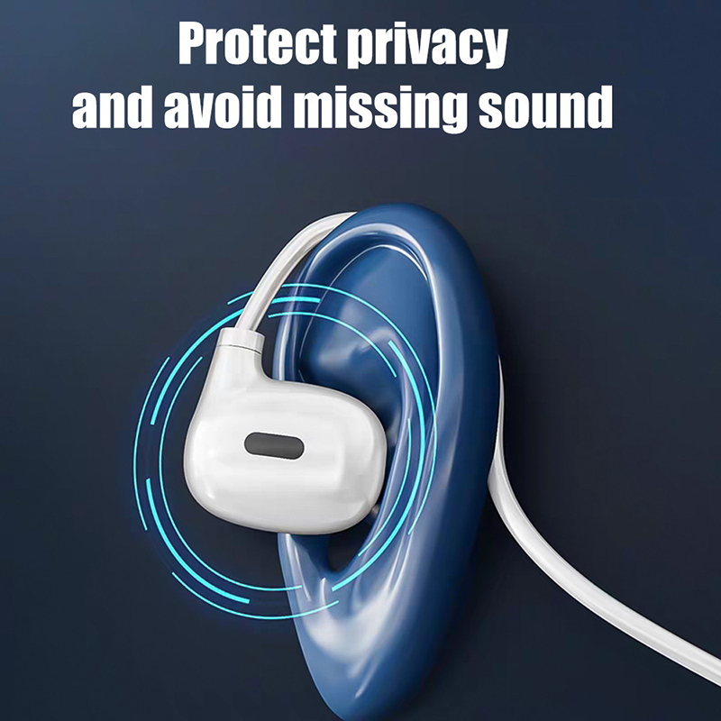 Neckband AIR Bone Conduction Headphones Wireless Bluetooth Headset With Mic Sports Running Non-ear-wearing