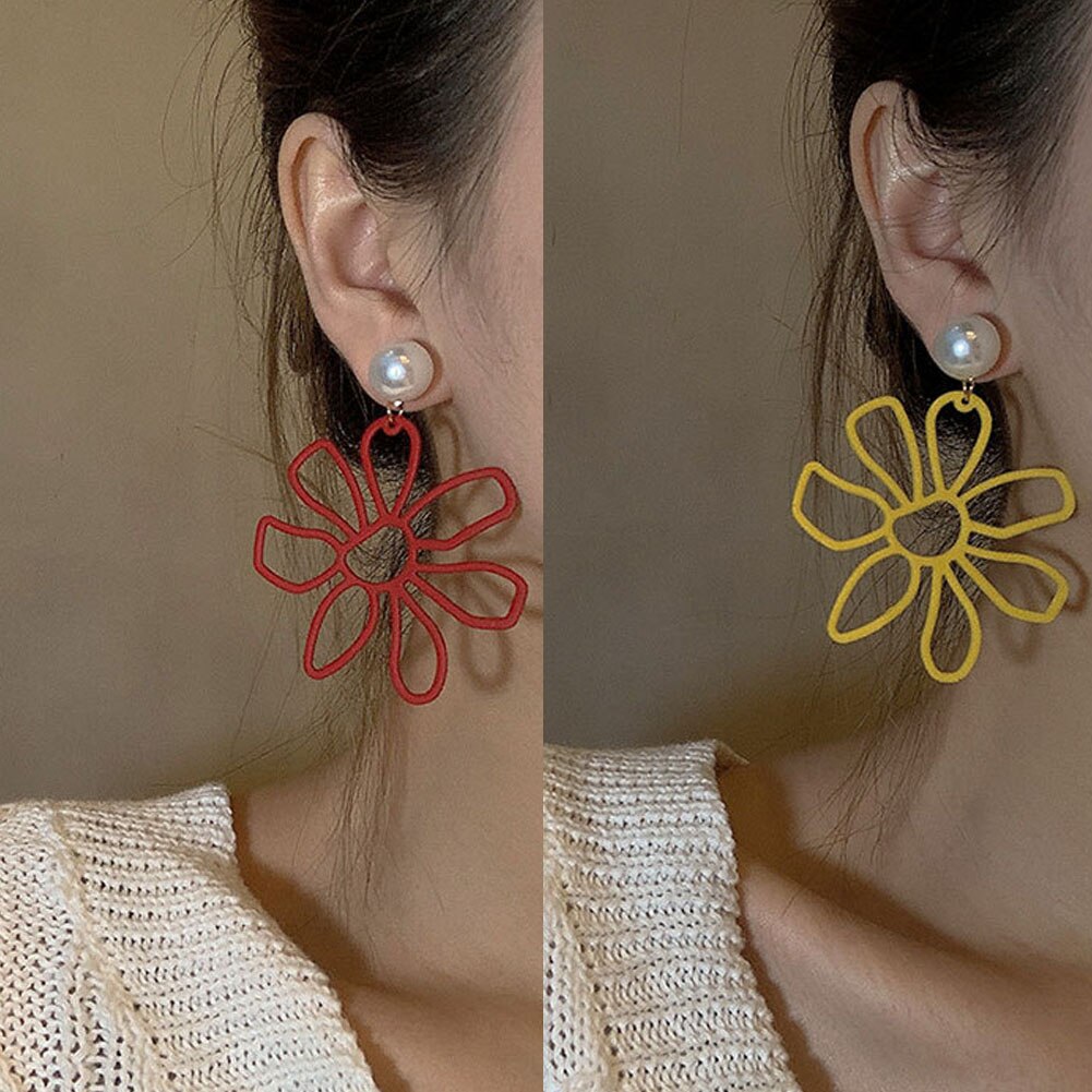 Boho Oorbellen Voor Vrouwen Kleurrijke Stijl Zoete Bloem Oorbellen Sieraden Lente Zomer Bloemen Oorbellen Accessoires