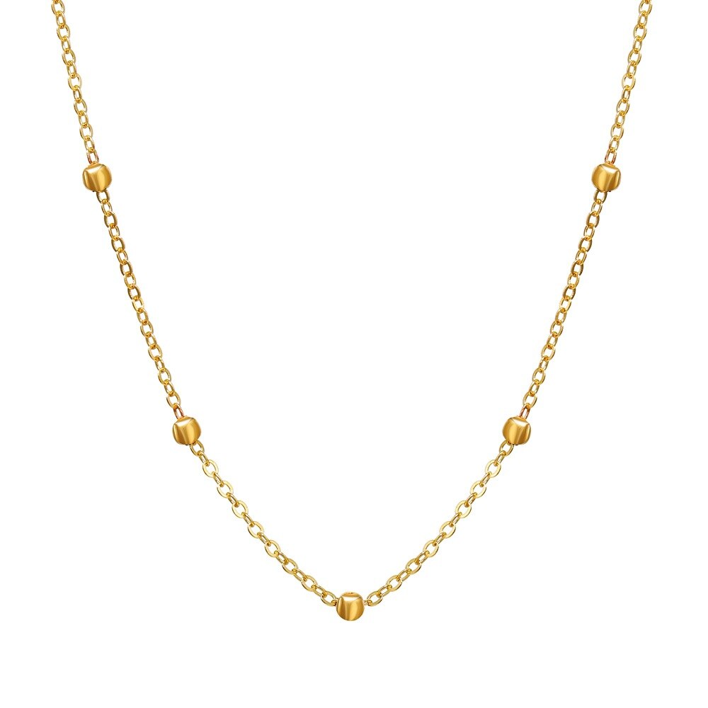 Eenvoudige Onzichtbare Transparante Dunne Lijn Goud Kleur Choker Ketting Voor Vrouwen Ketting Bead Chocker Collier Femme Kraag