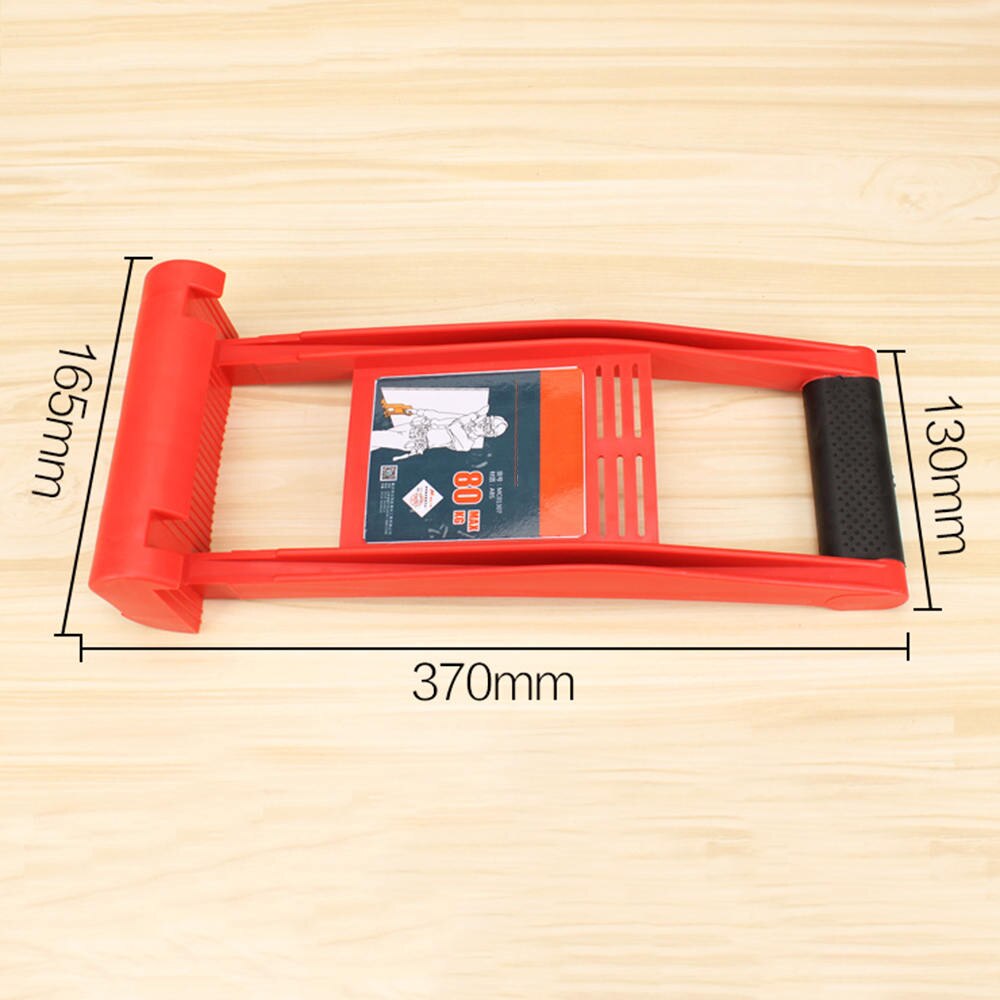 Rød 80kg-plads løfter gipsplader abs engineering plast løfter værktøj til træ sten håndtering værktøj: Default Title