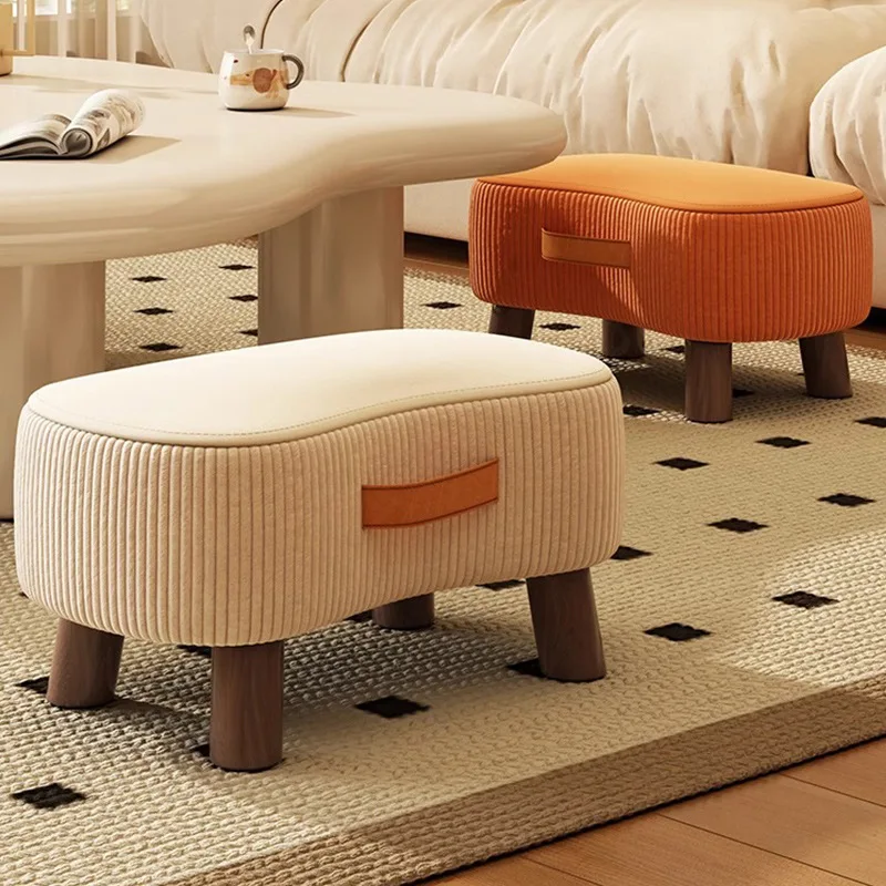 Porche poufs petit tabouret Simple chaussure tabouret salon canapé repose-pieds Table basse petits tabourets doux petite chaise maison tabourets