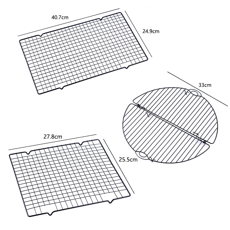 FAIS DU BBQ rejilla de acero inoxidable estante de enfriamiento de pasteles galletas tendedero soporte de enfriamiento bandeja para hornear herramientas de cocina para hornear