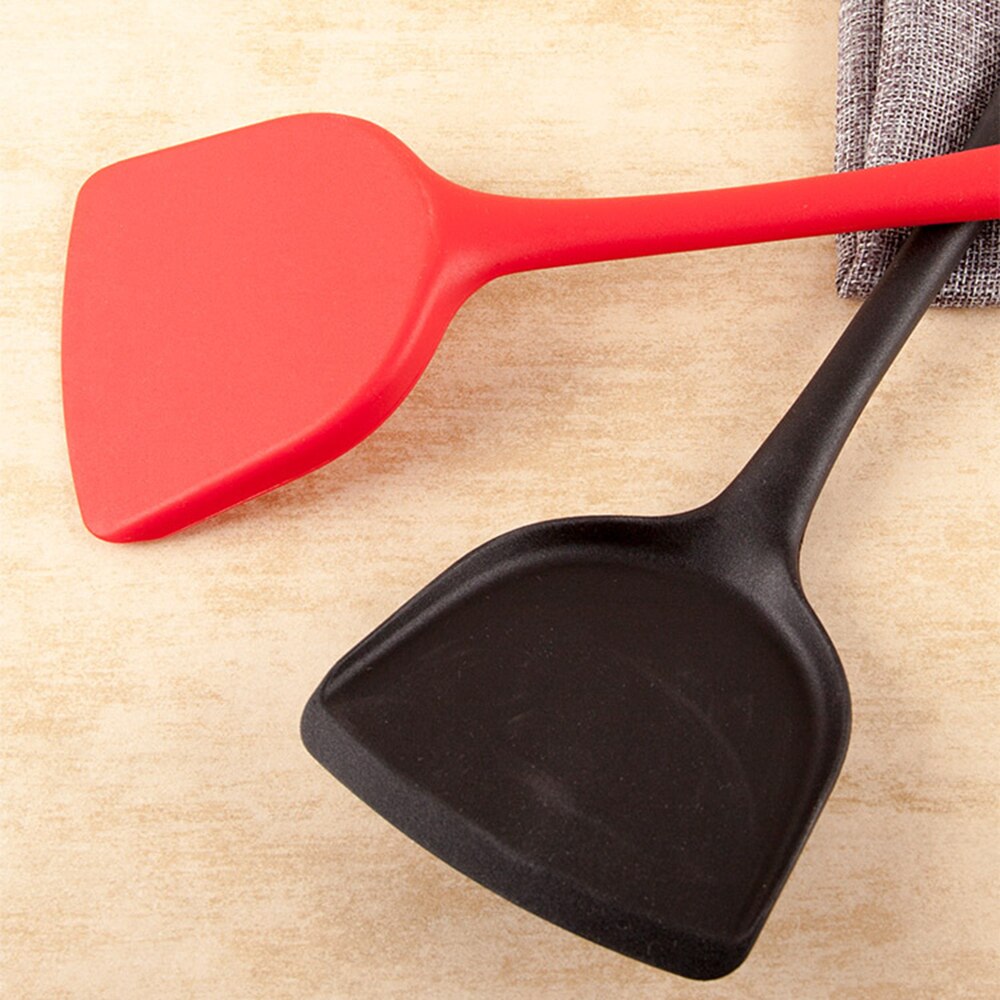 Silicone Spatula Beef Meat Egg Kitchen Scraper Wide Pizza Shovel Non-stick Turners Food Lifters Home Cooking Utensils 5 Colors
