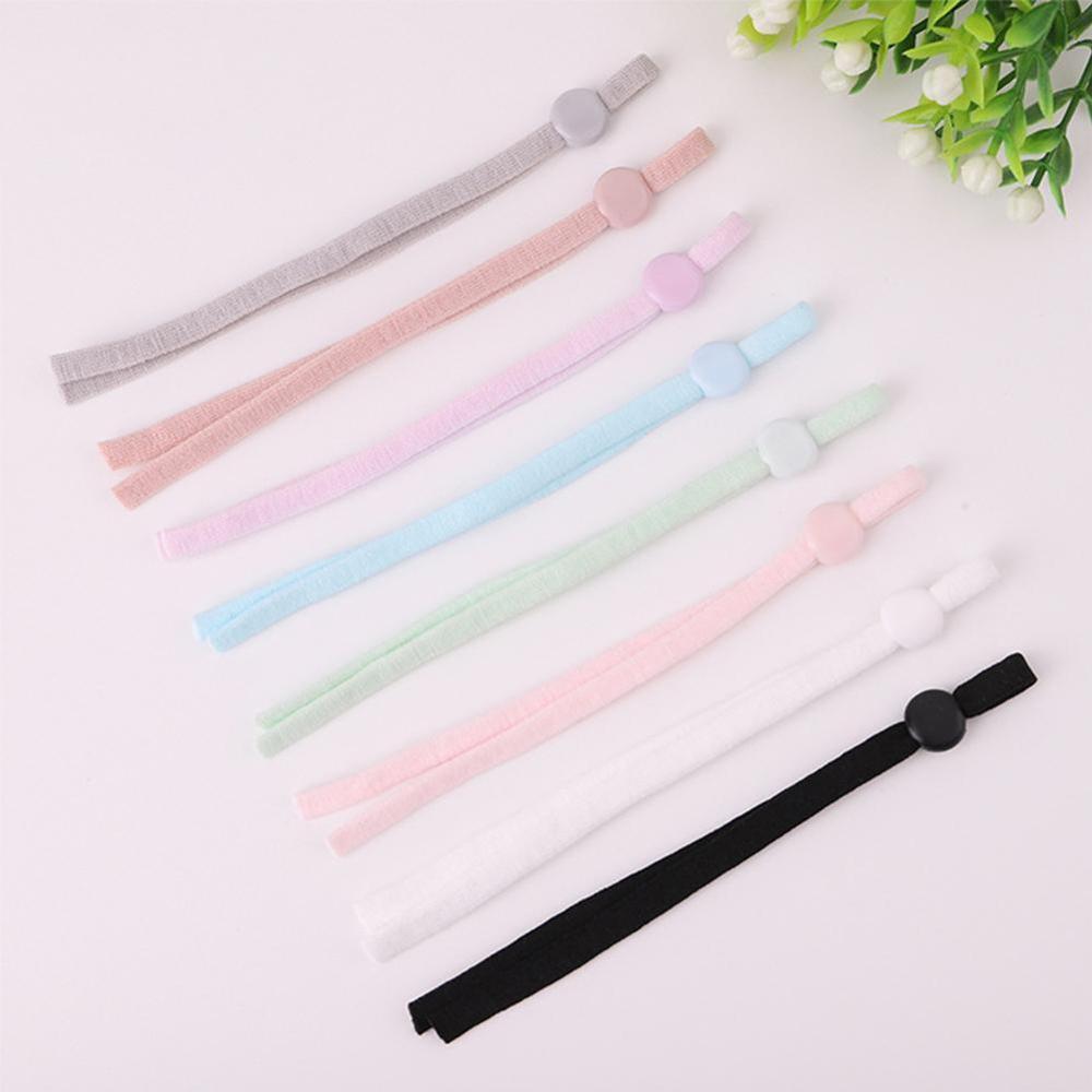 10/30/50 Pcs réglable masque couture élastique bande cordon lanière boucle faisant extensible casque antibruit fournitures de travaux manuels avec boucle d'oreille corde W0A3
