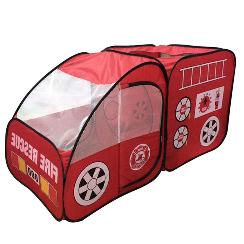 Draagbare Reizen-Up Play Tent Unisex Brandweerwagen Bal Pit Hut Outdoor Speelgoed