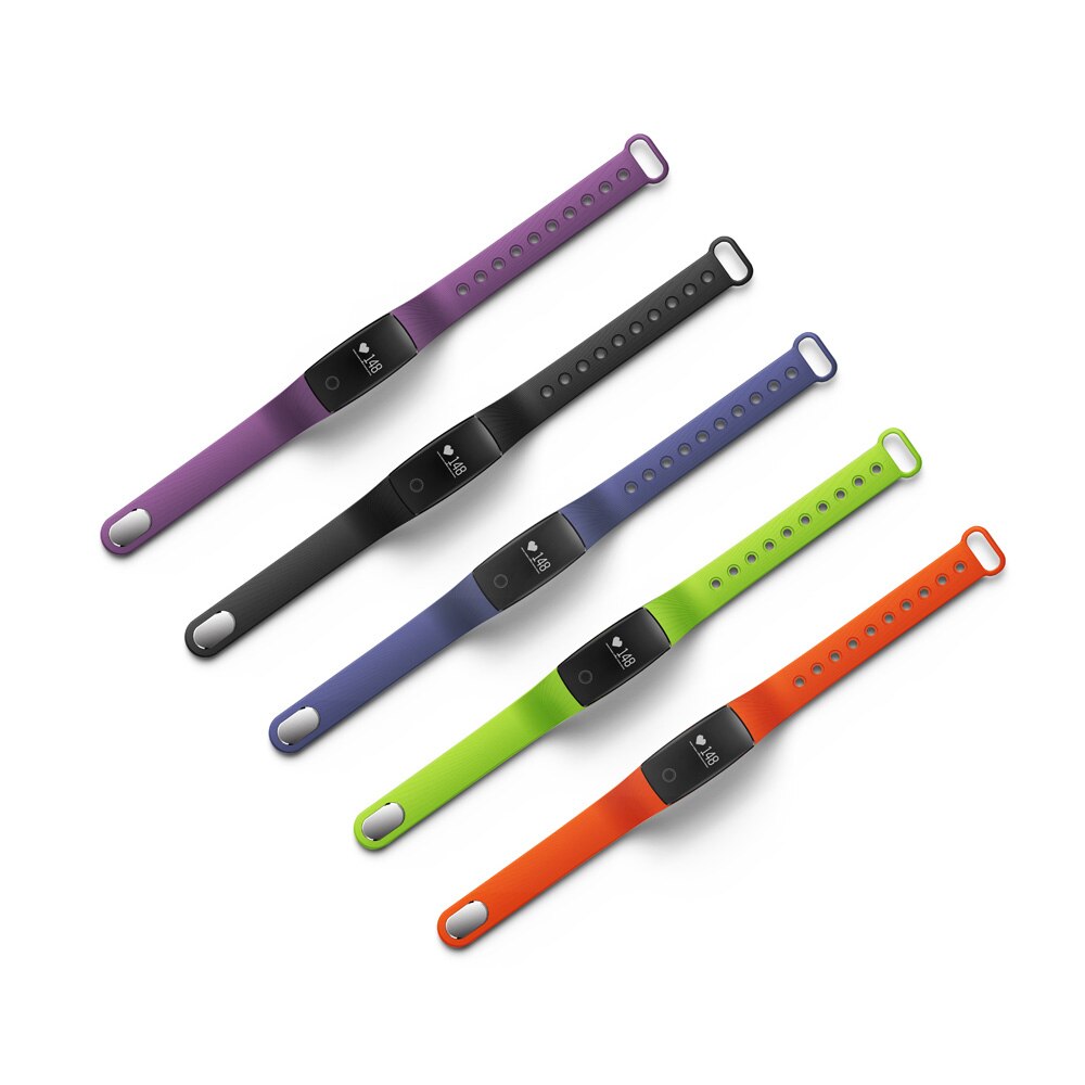 PK ID107 Heart Rate Smart Bracelet Watch Heart Rate Monitor Pedometer Smart Band Wireless Fitness Tracker Wristband