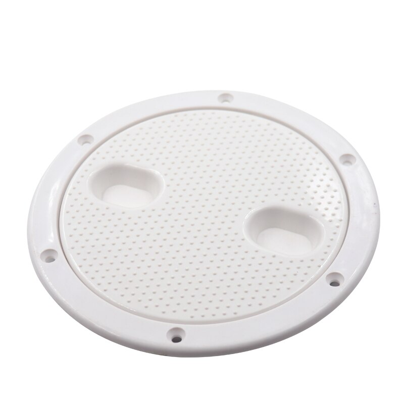 Plastic Marine Boat RV White Round 6" Access Hatch Cover Screw Out Deck Inspection Plate