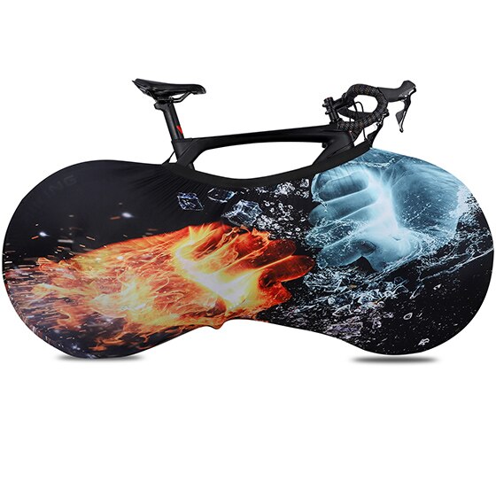 West biking cykelcover cykel cykel hjul støvtæt ridsefast cover indendørs beskyttelsesudstyr mtb cykelcover opbevaringstaske: Farverig d / M 24-26-700c