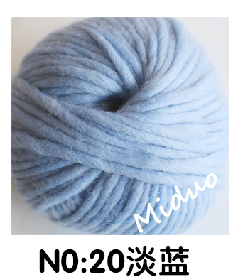 6mm Natural Merino Wool Chunky Yarn Felt Wool Roving Soft Yarn for Spinning Hand Knitting Spin Yarn Winter Warm Free Needle 150g: Light Blue