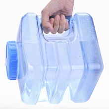5L 7.5L PC Square Transparent Plastic Water Storage Bucket Container Car Self-driving Portable Portable Thicken Bucket With Cap