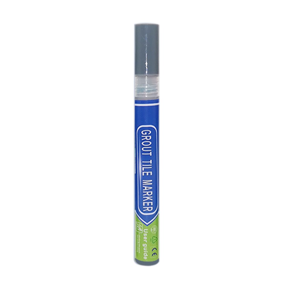 Rotulador portátil para reparación de azulejos de baño, marcador de lechada instantánea, recarga de pared, impermeable, de secado rápido, renovación: Grey