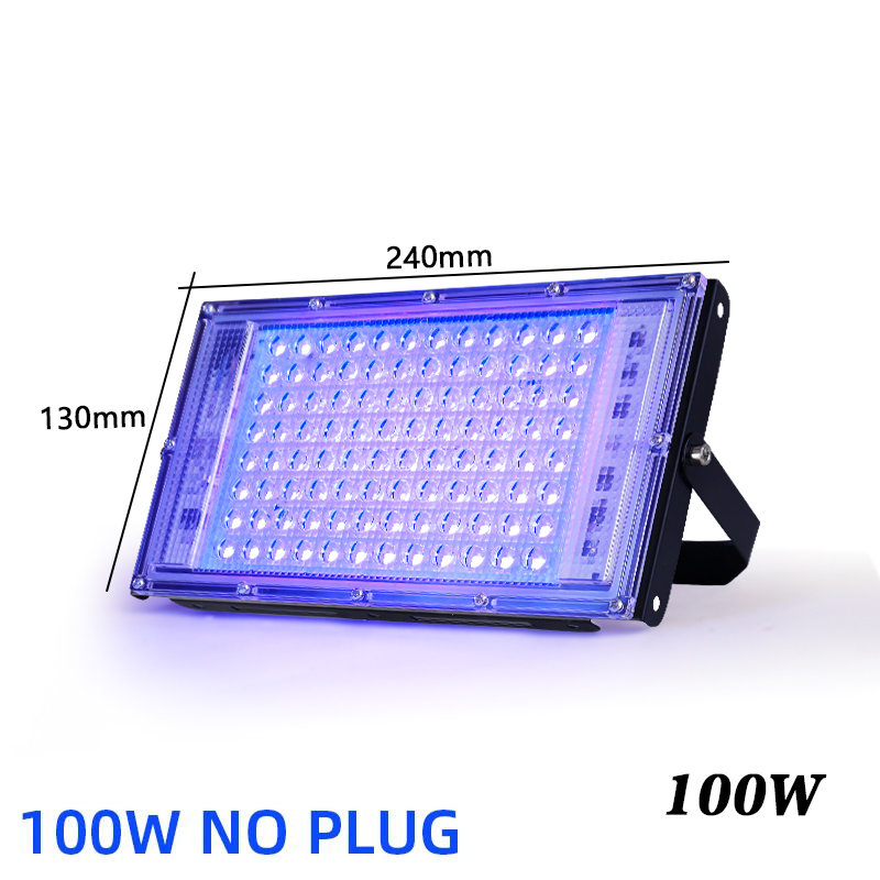 50W 100W 150W UV FloodLight 395nm 400nm Waterproof AC220V Ultraviolet Fluorescent Stage Lamp Disco Party LED Stage Blacklight: Yellow
