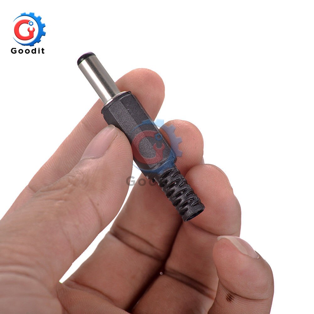 10PCS DC Power Connector pin 2.1x5.5mm Vrouw Plug Jack + Stekker Jack Socket Adapter PCB mount DIY Adapter Connector 2.1X5.5