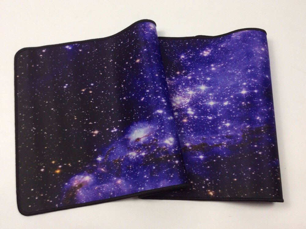 Mairuige Blue Space Large Size Mouse Pad Anti-slip Natural Rubber PC Computer Gaming Mousepad Desk Mat for LOL Cs Go DOTA2